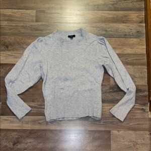 J Crew Women’s light marl gray Merino Wool Alpaca Sweater size M Super soft